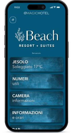 magic hotel beach web app